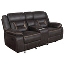 Greer  Upholstered Reclining Sofa Set Brown
