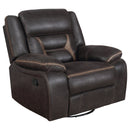 Greer  Upholstered Reclining Sofa Set Brown
