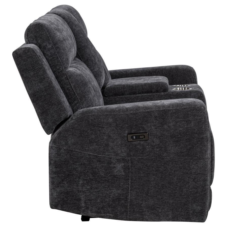 Kennett - Chenille Upholstered Power Reclining Loveseat