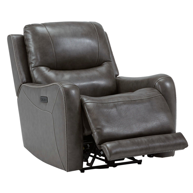 Signature Design by Ashley Galahad Power Leather Look Recliner with Wall Recline 6610306 IMAGE 2