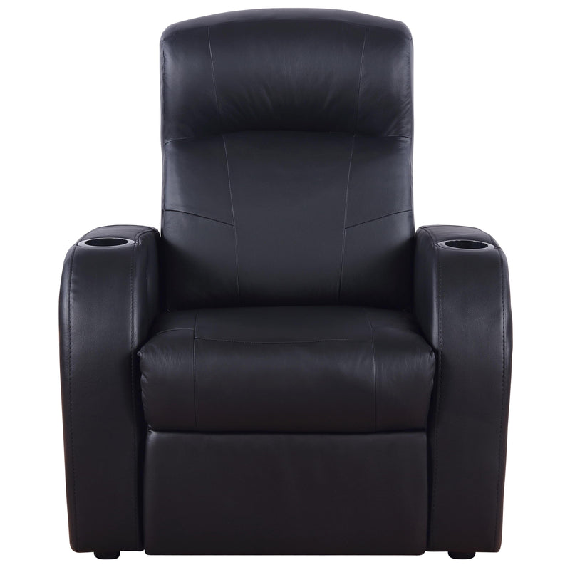 Diamond Modern Furniture COA Cyrus Leather match Reclining Home Theater Seating (with Wall Recline) 600001-S4B IMAGE 3