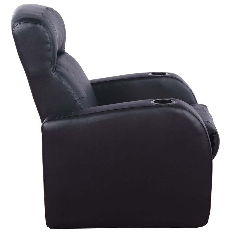 Diamond Modern Furniture COA Cyrus Leather match Reclining Home Theater Seating (with Wall Recline) 600001-S4B IMAGE 6