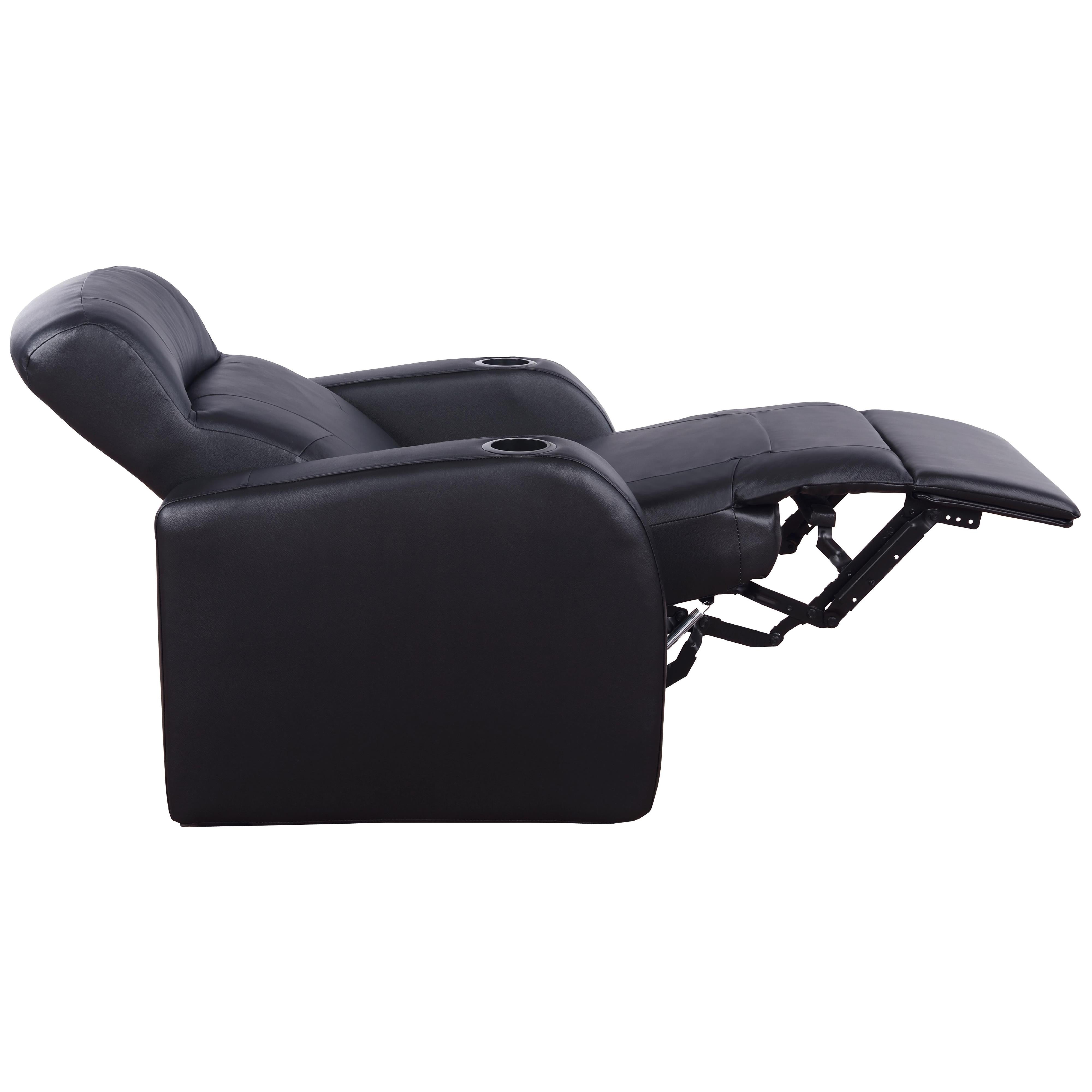 Diamond Modern Furniture COA Cyrus Leather match Reclining Home Theater Seating (with Wall Recline) 600001-S5B IMAGE 7