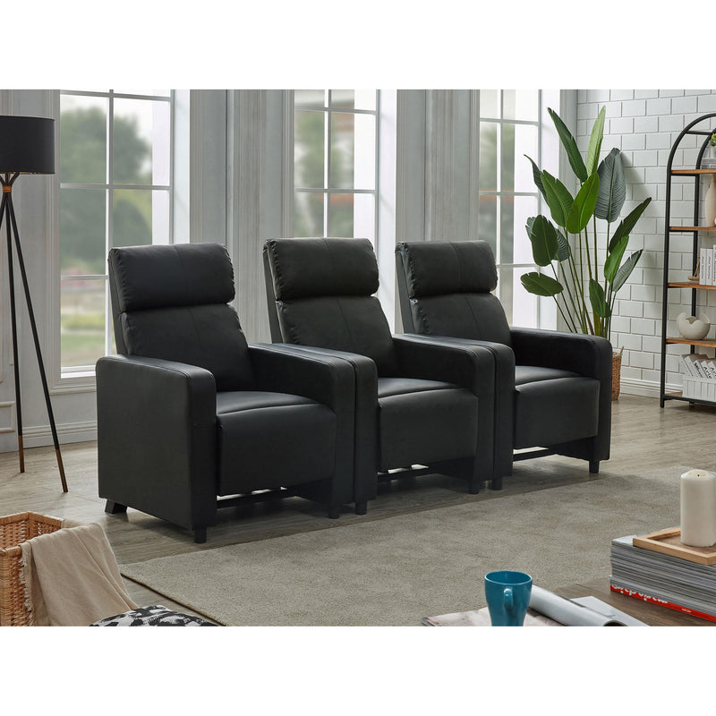 Diamond Modern Furniture COA Toohey Leatherette Reclining Home Theater Seating 600181-S3B IMAGE 10