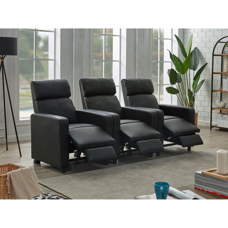 Diamond Modern Furniture COA Toohey Leatherette Reclining Home Theater Seating 600181-S3B IMAGE 11