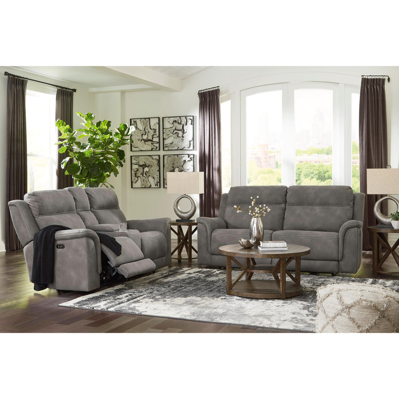 Signature Design by Ashley Next-Gen DuraPella Power Reclining Fabric Loveseat with Console 5930118 IMAGE 12