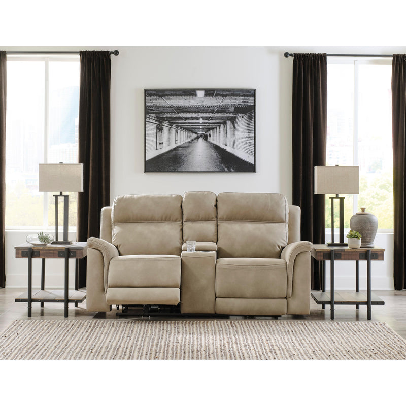 Signature Design by Ashley Next-Gen DuraPella Power Reclining Fabric Loveseat with Console 5930218 IMAGE 6