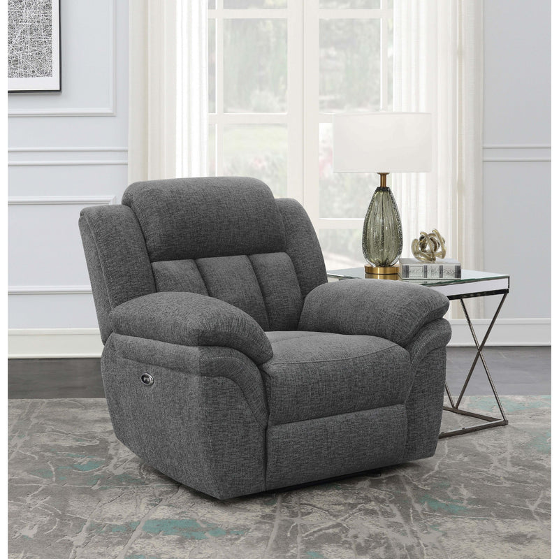 Diamond Modern Furniture COA Bahrain Power Glider Fabric Recliner with Wall Recline 609543P IMAGE 9