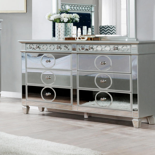 New Era Innovations Bella 6-Drawer Dresser Bella B1852 Dresser - Silver IMAGE 1