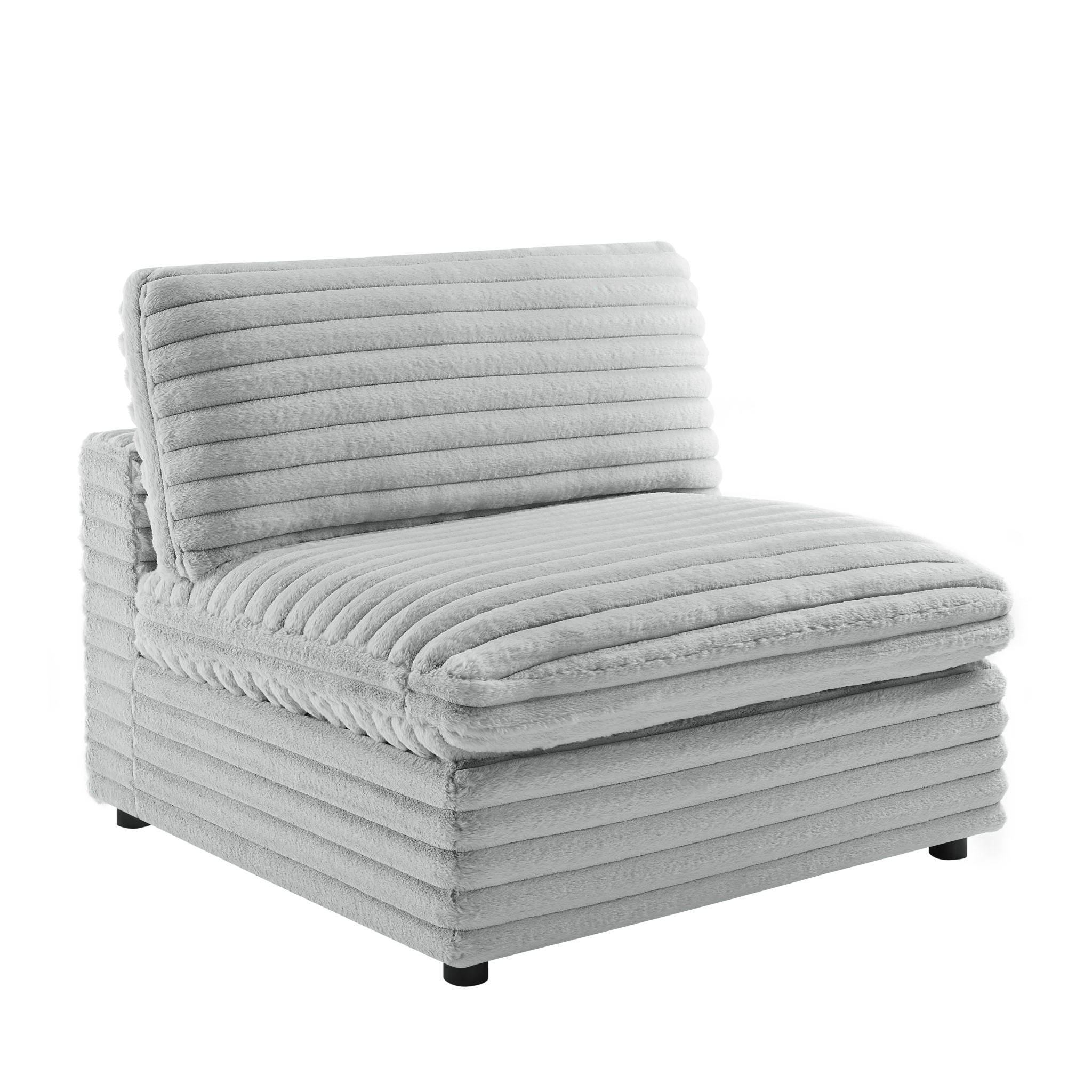 Jenny - Armless Slipper Chair - Gray