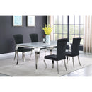Coaster Furniture Carone Dining Table with Glass Top 115081 IMAGE 5