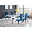 Diamond Modern Furniture COA Carone Dining Table with Glass Top 115081 IMAGE 7