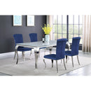 Diamond Modern Furniture COA Carone Dining Table with Glass Top 115081 IMAGE 8