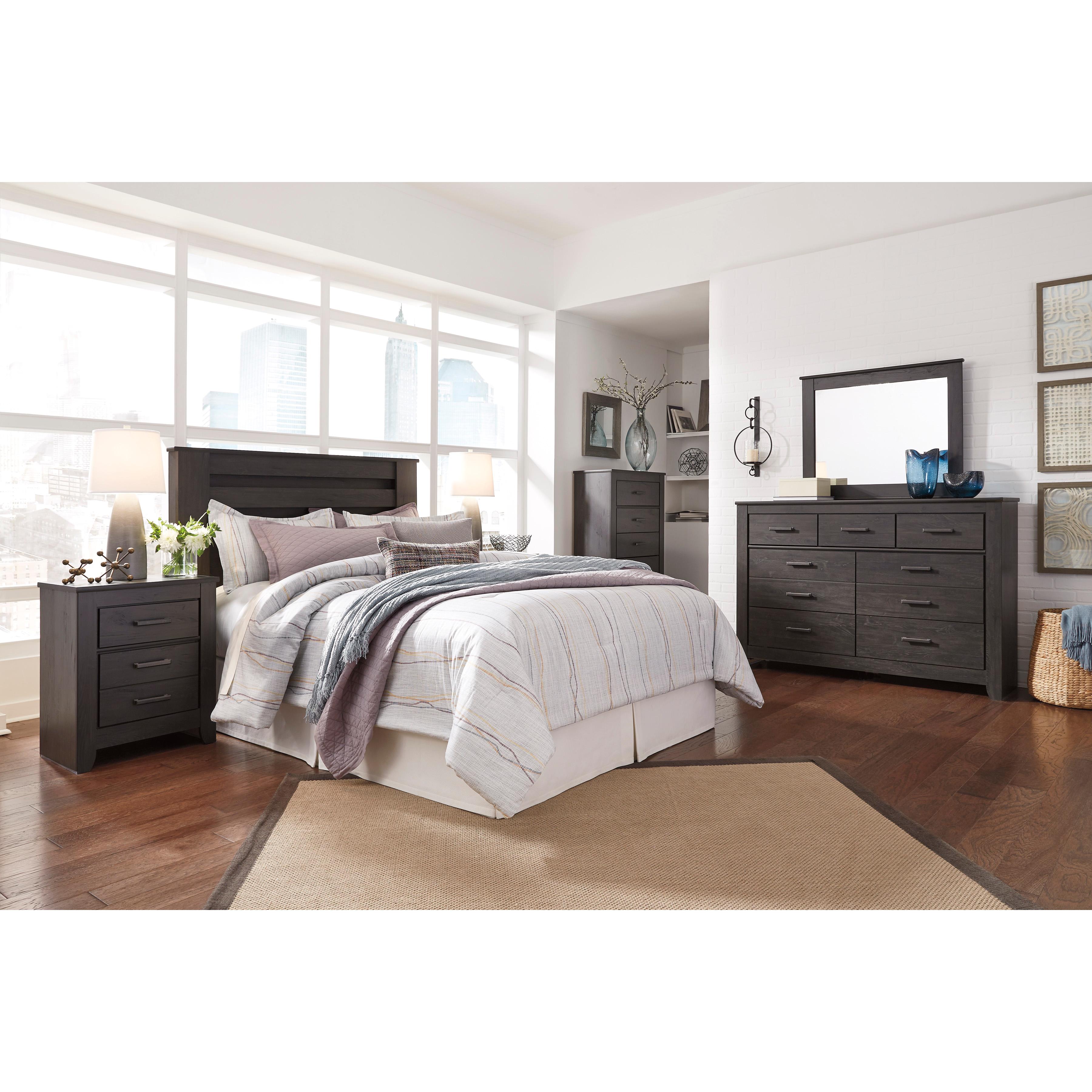 Signature Design by Ashley Brinxton B249-67 Queen Panel Headboard IMAGE 3