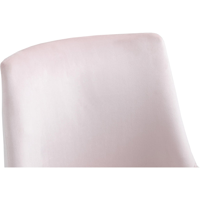 Meridian Karina Pink Velvet Office Chair IMAGE 6