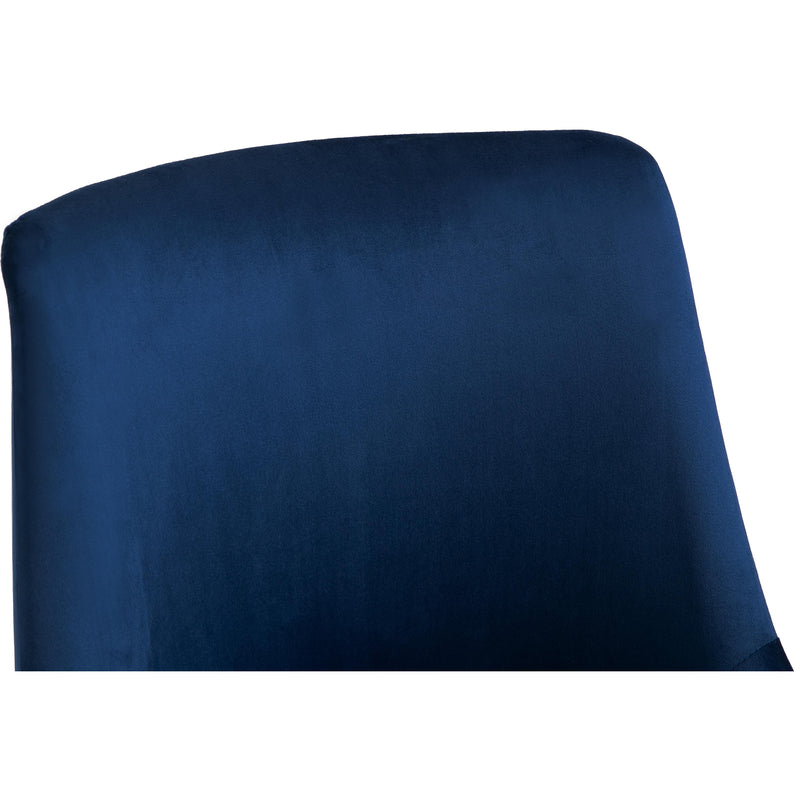 Meridian Karina Navy Velvet Office Chair IMAGE 6