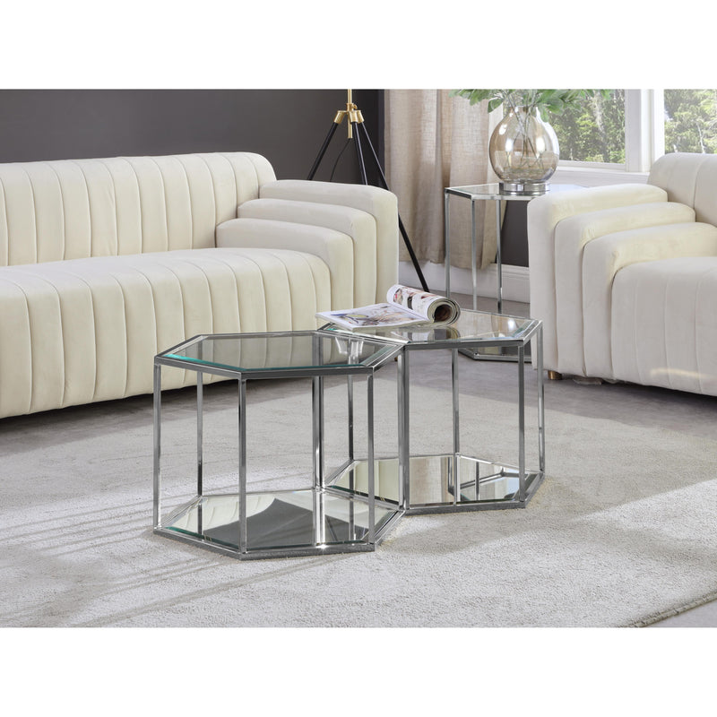 Meridian Sei Chrome Coffee Table IMAGE 3