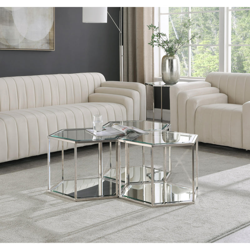 Meridian Sei Chrome Coffee Table IMAGE 3