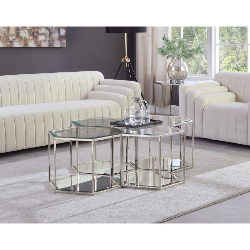 Meridian Sei Chrome Coffee Table IMAGE 3