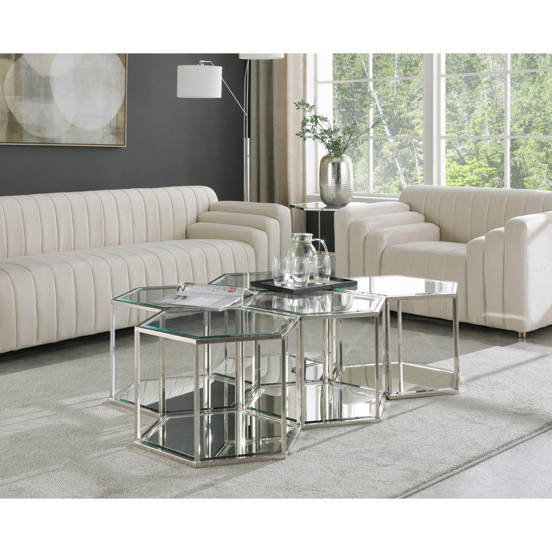 Meridian Sei Chrome Coffee Table IMAGE 3