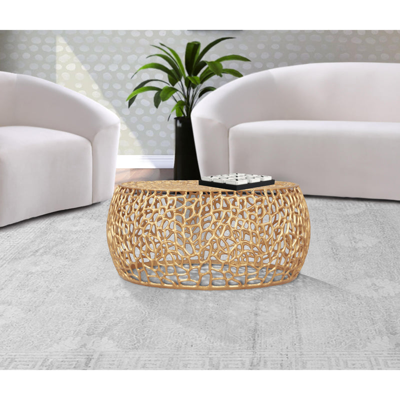 Meridian Priya Gold Coffee Table IMAGE 4