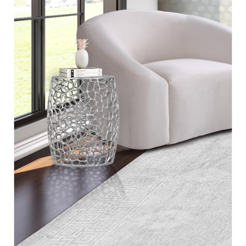 Meridian Priya Silver End Table IMAGE 4