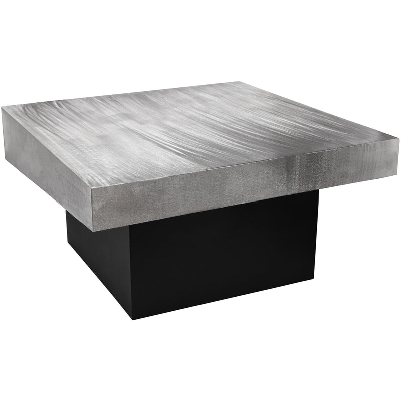 Meridian Palladium Silver Coffee Table IMAGE 1