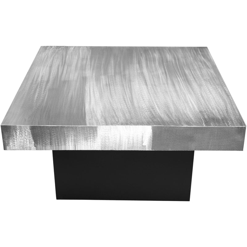 Meridian Palladium Silver Coffee Table IMAGE 2