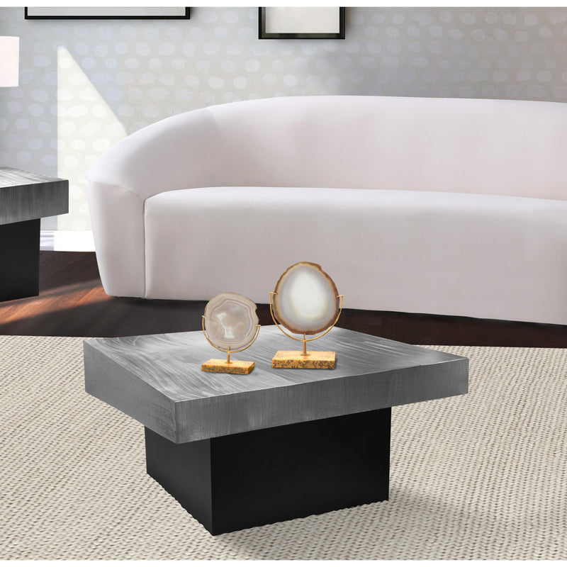 Meridian Palladium Silver Coffee Table IMAGE 6