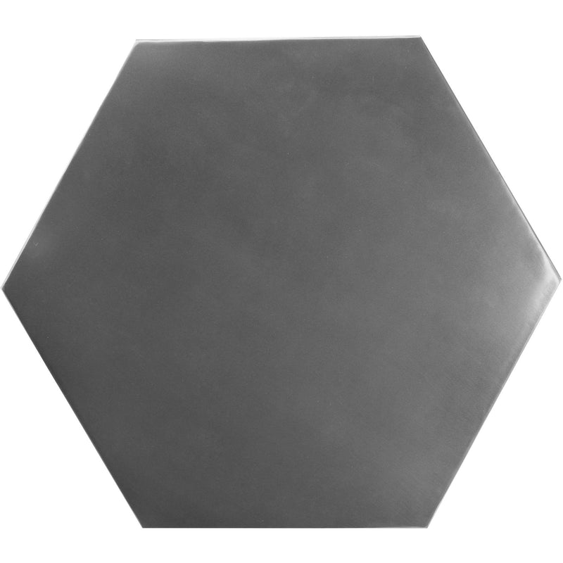 Meridian Hexagon Brushed Chrome Coffee Table IMAGE 6