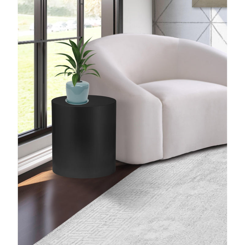 Meridian Cylinder Matte Black End Table IMAGE 4