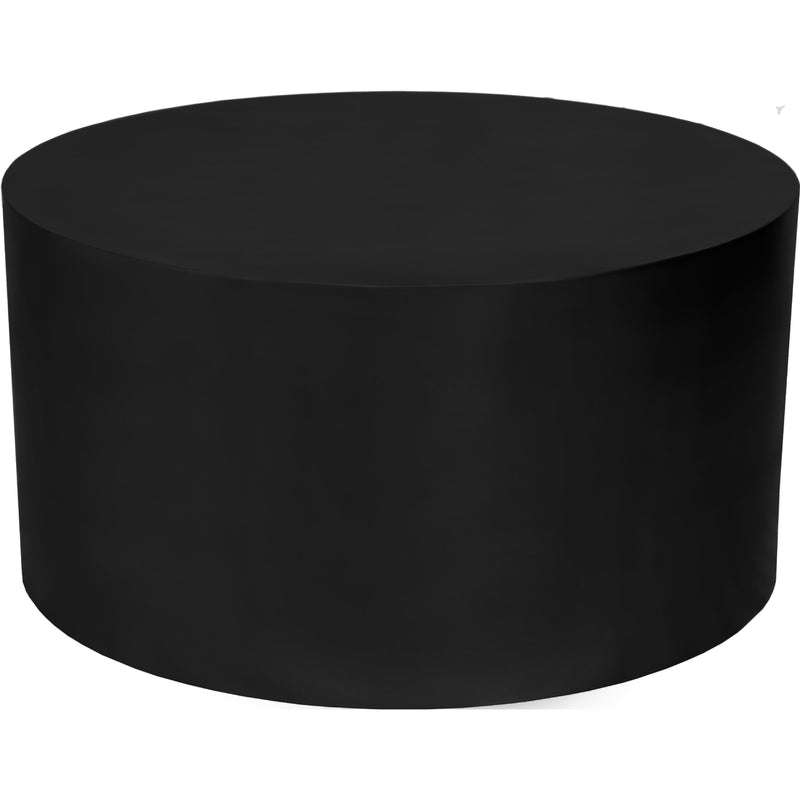 Meridian Cylinder Matte Black Coffee Table IMAGE 1