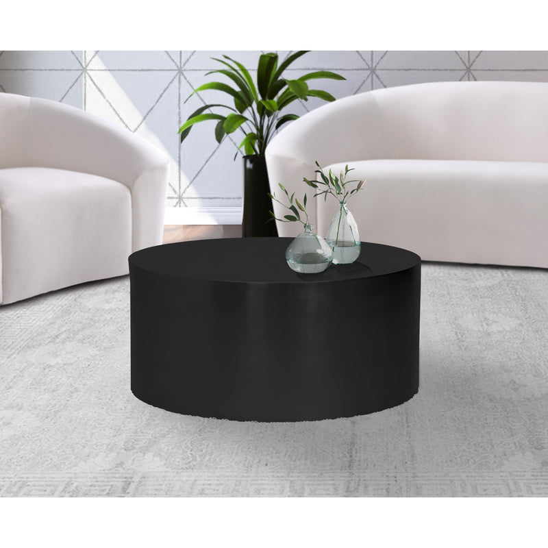 Meridian Cylinder Matte Black Coffee Table IMAGE 4