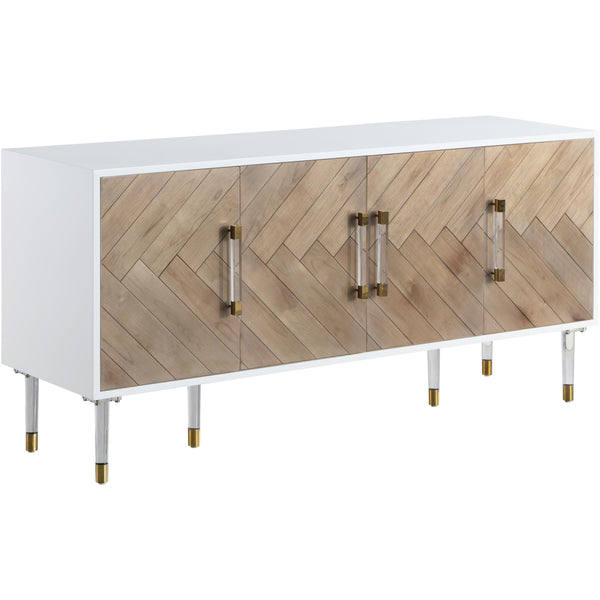 Meridian Jive White Lacquer Sideboard/Buffet IMAGE 1