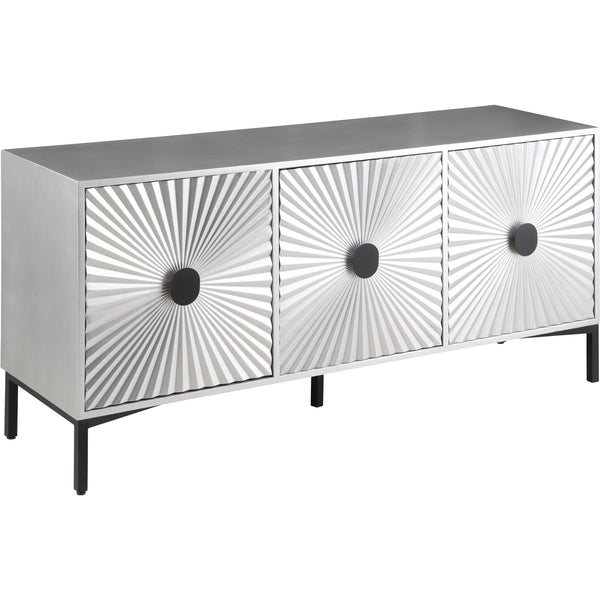 Meridian Glitz Antique Silver Sideboard/Buffet IMAGE 1