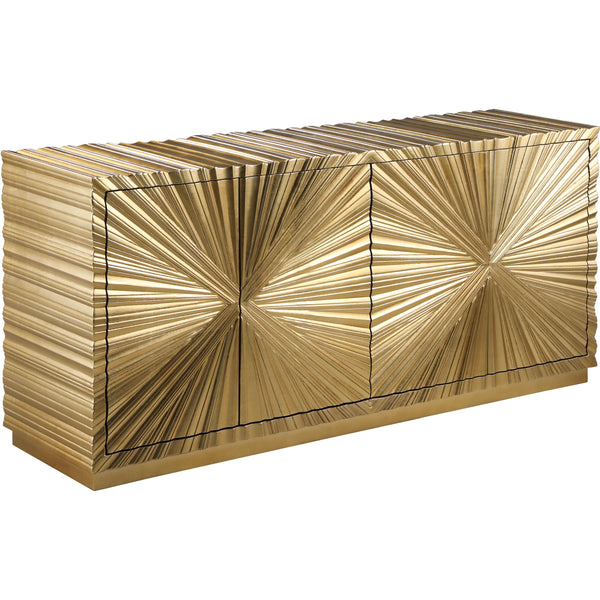 Meridian Golda Gold Leaf Sideboard/Buffet IMAGE 1