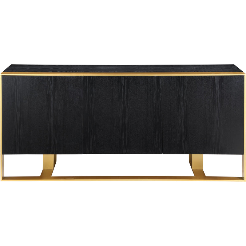 Meridian Sherwood Black Wood Sideboard/Buffet IMAGE 3