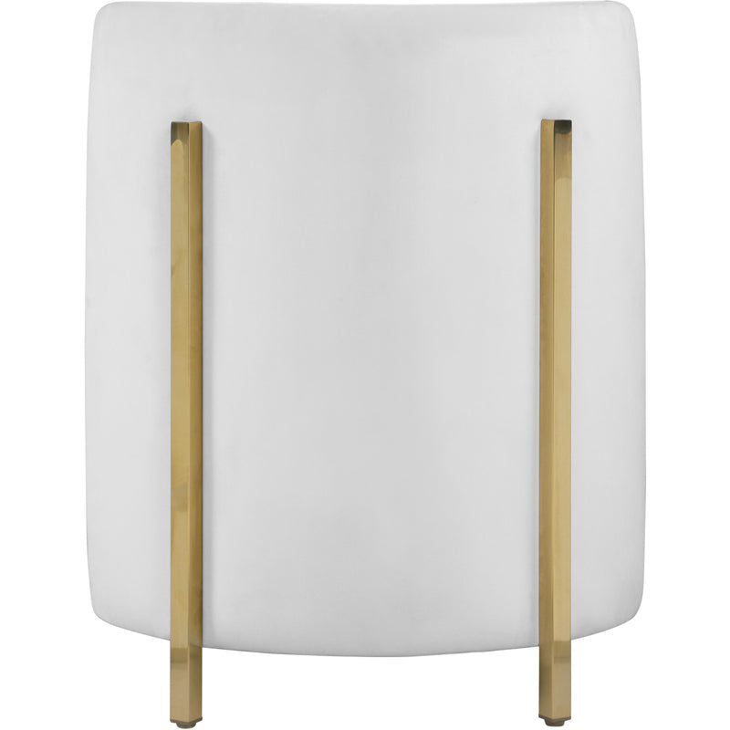 Meridian Rotunda Cream Velvet Accent Chair IMAGE 2