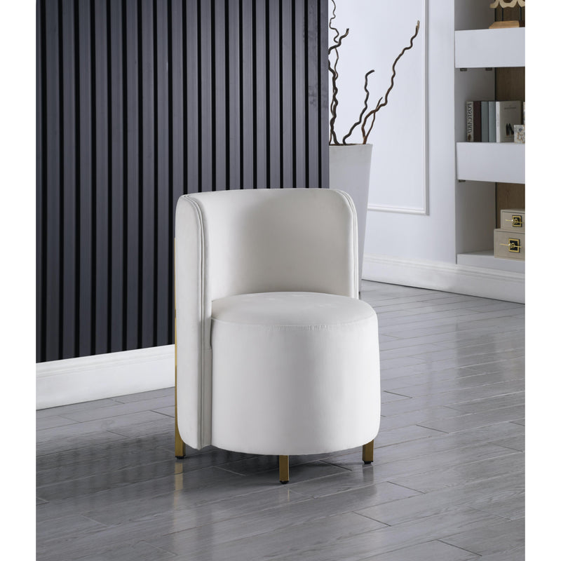 Meridian Rotunda Cream Velvet Accent Chair IMAGE 6