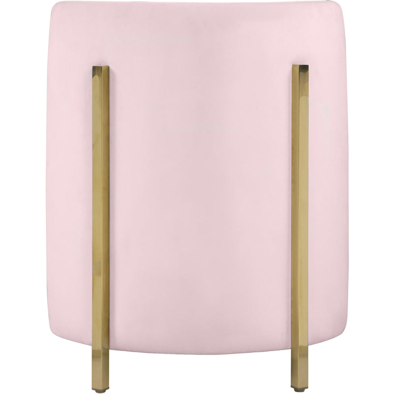 Meridian Rotunda Pink Velvet Accent Chair IMAGE 2