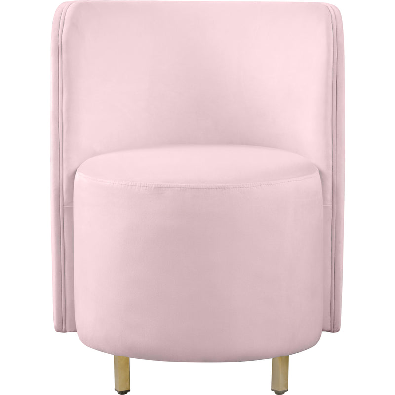 Meridian Rotunda Pink Velvet Accent Chair IMAGE 4