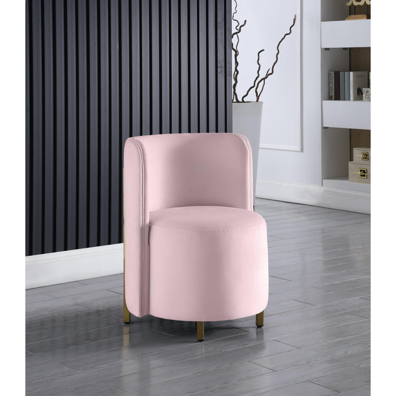 Meridian Rotunda Pink Velvet Accent Chair IMAGE 6