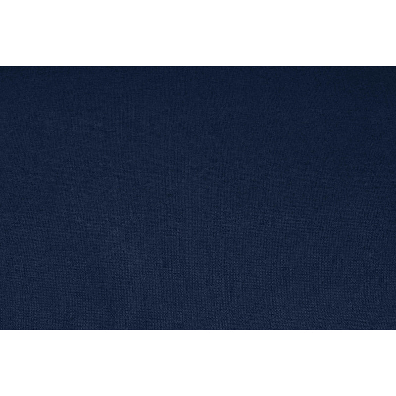 Meridian Serene Navy Linen Textured Fabric Deluxe Comfort Modular Armless Sofa IMAGE 5