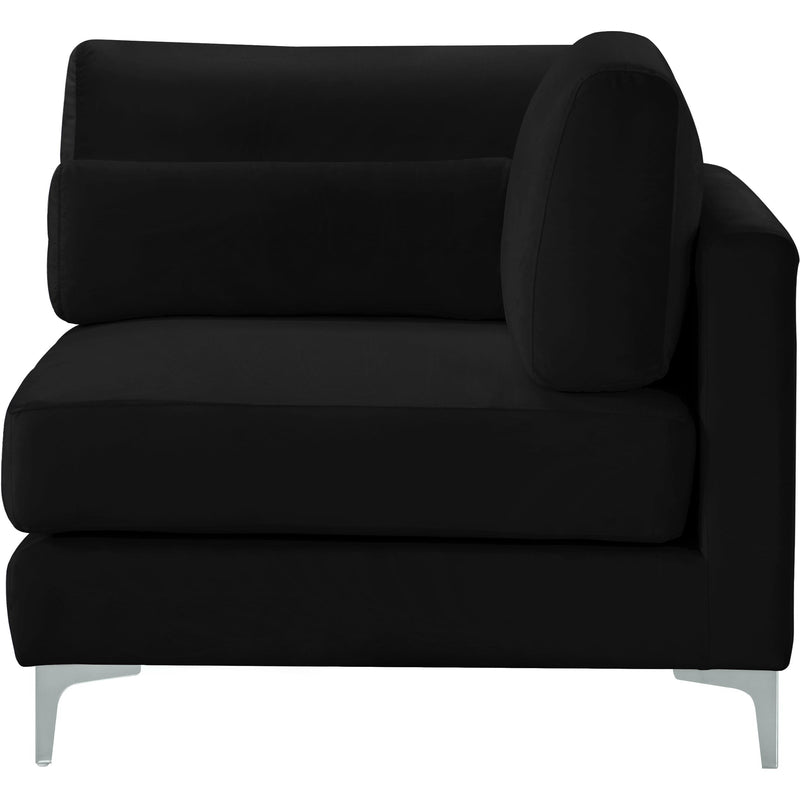 Meridian Julia Black Velvet Modular Corner Chair IMAGE 4