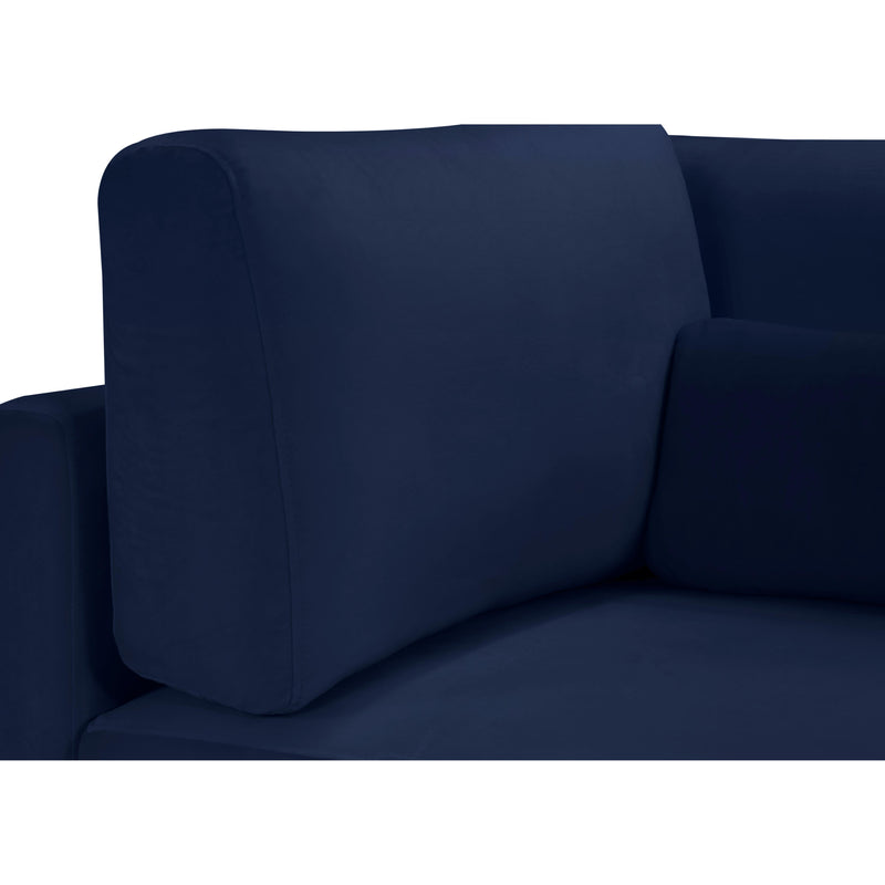 Meridian Julia Navy Velvet Modular Corner Chair IMAGE 10