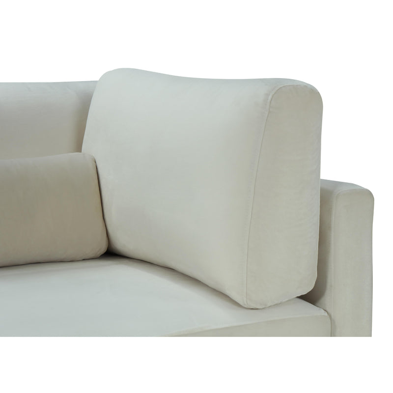 Meridian Julia Cream Velvet Modular Sofa (3 Boxes) IMAGE 11