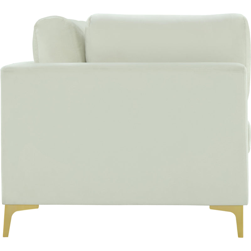 Meridian Julia Cream Velvet Modular Sofa (3 Boxes) IMAGE 5