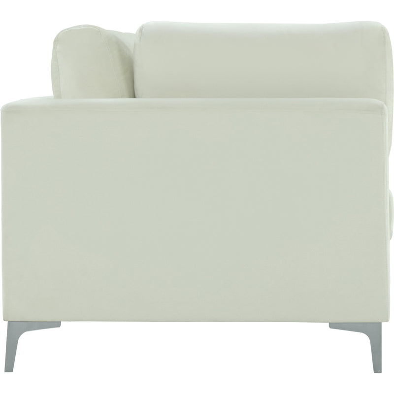 Meridian Julia Cream Velvet Modular Sofa IMAGE 6