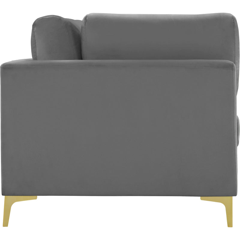 Meridian Julia Grey Velvet Modular Sofa (3 Boxes) IMAGE 5