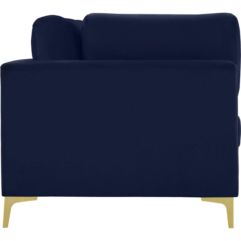 Meridian Julia Navy Velvet Modular Sofa (3 Boxes) IMAGE 5